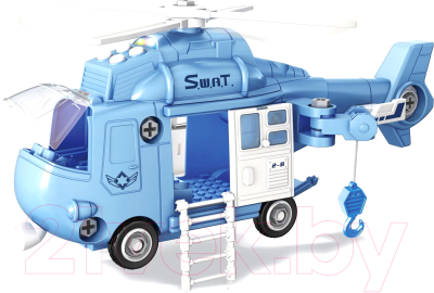 Игрушка-конструктор Funky Toys Полицейский вертолет / FT62101