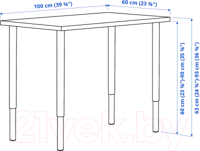 Письменный стол Ikea Линнмон/Олов 594.162.00