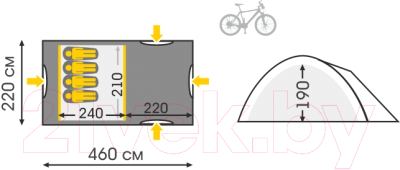 Изображение товара Палатка Talberg Blander 4 / TLT-028 (зеленый)