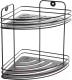 Полка для ванной Raindrops Black W7256-2 - 