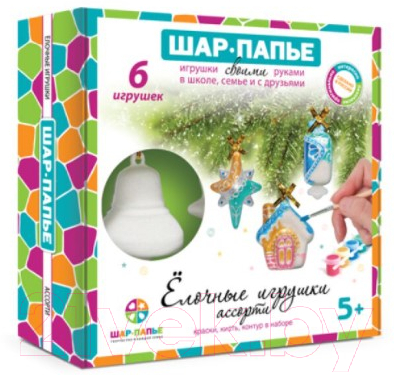 

Набор для творчества Шар-папье, Елочные игрушки / В02973