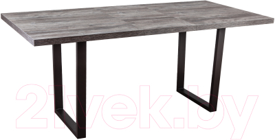 Обеденный стол Listvig Saber 160 раздвижной (сосна пасадена/темно-серый)