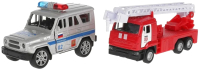 Набор игрушечных автомобилей Технопарк Полиция и пожарная / SB-19-24-WB - 