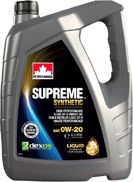Моторное масло Petro-Canada Supreme Synthetic 0W20 / MOSYN02C20 (5л)