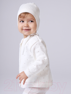 Кофта для малышей Amarobaby Pure Love Cutie / AB-OD21-PLС12/33-68 (молочный, р. 68)