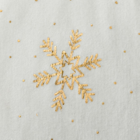 Плед Этель Золотые снежинки / 4566523 (150х200, белый) - 