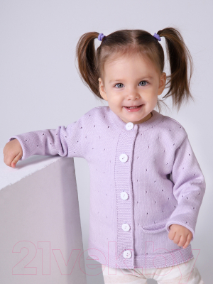 Кофта для малышей Amarobaby Pure Love Cutie / AB-OD21-PLС12/22-98 (фиолетовый, р. 98)
