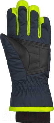 Перчатки лыжные Reusch Kids Dress / 4885105 0955 (р-р 0, Blue/Safety Yellow)