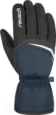 Перчатки лыжные Reusch Snow King / 4801198-7787 (р-р 8.5, Black/Dress Blue)