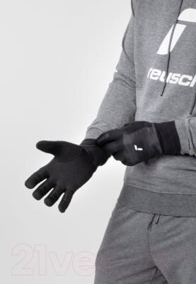 Перчатки лыжные Reusch Garhwal Hybrid Touch-Tec / 6107194-7702 (р-р 9, Black/Silver)
