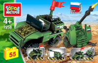 

Конструктор Город мастеров, Джип с пушкой / 7258-KK