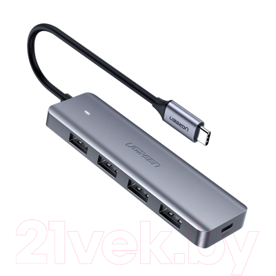 USB-хаб Ugreen CM219-70336 (серый)