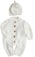 Комплект одежды для малышей Amarobaby Pure Love Cutie / AB-OD21-PLС5/33-74 (молочный, р. 74) - 