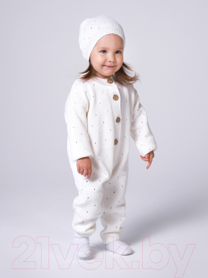 Комплект одежды для малышей Amarobaby Pure Love Cutie / AB-OD21-PLС5/33-86 (молочный, р. 86)