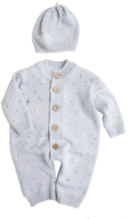 Комплект одежды для малышей Amarobaby Pure Love Cutie / AB-OD21-PLС5/11-56 (серый, р. 56) - 