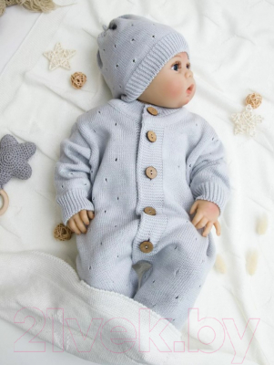 Комплект одежды для малышей Amarobaby Pure Love Cutie / AB-OD21-PLС5/11-56 (серый, р. 56)