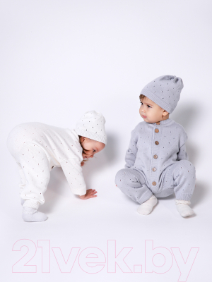 Комплект одежды для малышей Amarobaby Pure Love Cutie / AB-OD21-PLС5/11-56 (серый, р. 56)