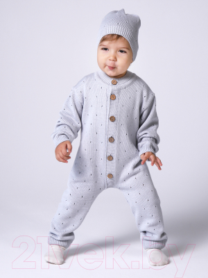 Комплект одежды для малышей Amarobaby Pure Love Cutie / AB-OD21-PLС5/11-62 (серый, р. 62)