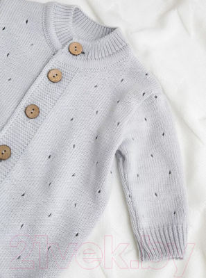 Комплект одежды для малышей Amarobaby Pure Love Cutie / AB-OD21-PLС5/11-68 (серый, р. 68)