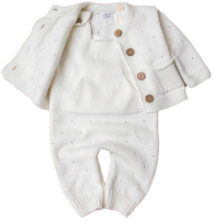Комплект одежды для малышей Amarobaby Pure Love Cutie / AB-OD21-PLС11/33-74 (молочный, р. 74) - 