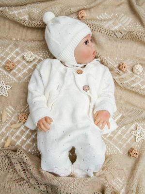 Комплект одежды для малышей Amarobaby Pure Love Cutie / AB-OD21-PLС11/33-74 (молочный, р. 74)