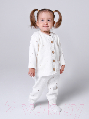 Комплект одежды для малышей Amarobaby Pure Love Cutie / AB-OD21-PLС11/33-74 (молочный, р. 74)