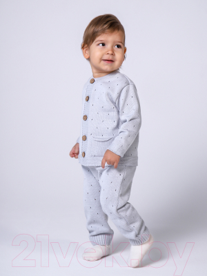 Комплект одежды для малышей Amarobaby Pure Love Cutie / AB-OD21-PLС11/11-80 (серый, р. 80)