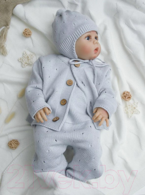 Комплект одежды для малышей Amarobaby Pure Love Cutie / AB-OD21-PLС11/11-86 (серый, р. 86)