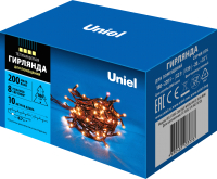 Гирлянда с лампами накаливания Uniel UDL-S1000-200/DGA / UL-00007190 (теплый, белый) - 