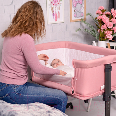 Детская кроватка Lorelli Milano Pink / 10080440001