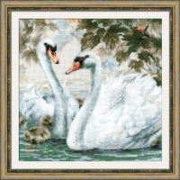 Набор для вышивания Риолис Белые лебеди / 1726 - 