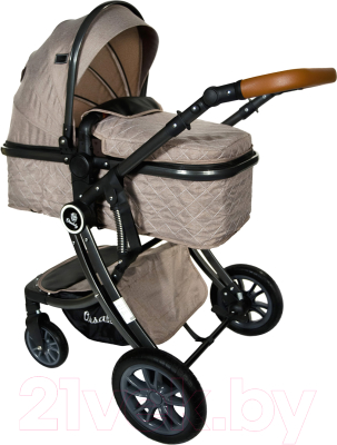 Детская универсальная коляска OrsaBaby Camily Black (коричневый)