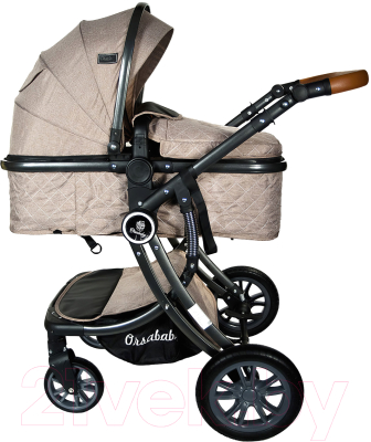 Детская универсальная коляска OrsaBaby Camily Black (коричневый)