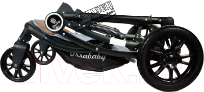 Детская универсальная коляска OrsaBaby Camily Black (коричневый)