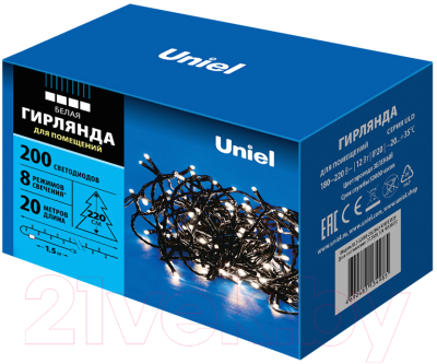 Светодиодная гирлянда Uniel ULD-S2000-200/DGA / UL-00007309 (белый)