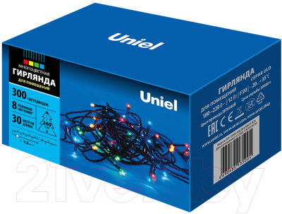 Светодиодная гирлянда Uniel ULD-S3000-300/DGA / UL-00007311 (мульти)