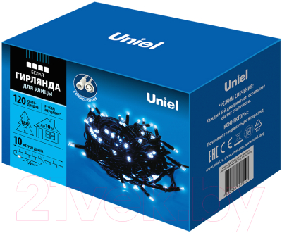Светодиодная гирлянда Uniel ULD-S1000-120/TBK / UL-00003944 (белый)