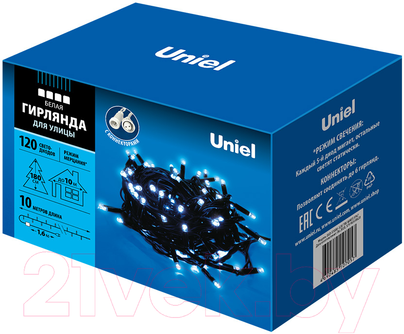 Светодиодная гирлянда Uniel ULD-S1000-120/TBK / UL-00003944