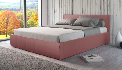 Двуспальная кровать Sofos Верона тип A с ПМ 180x200 (Bingo Mauve)