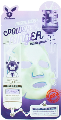 Маска для лица тканевая Elizavecca Milk Deep Power Ring Mask Pack (23мл)