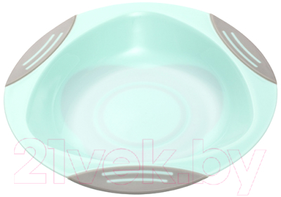 Тарелка для кормления BabyOno 1062 с присоской (салатовый)