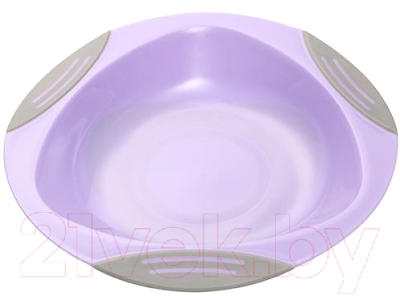 Тарелка для кормления BabyOno 1062 с присоской (фиолетовый)