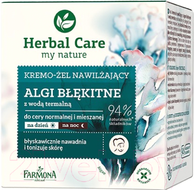 

Крем для лица Farmona, Herbal Care голубые водоросли увлажняющий день/ночь