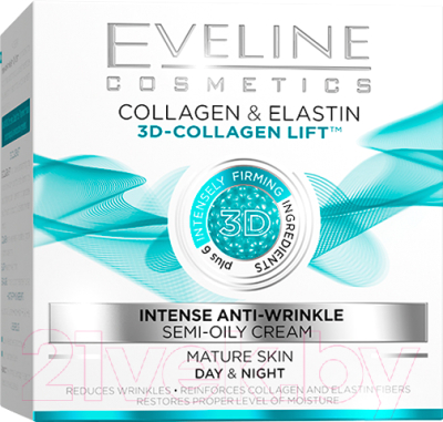 Крем для лица Eveline Cosmetics Коллаген и эластин активное омоложение для зрелой кожи (50мл)