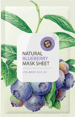 Изображение товара Маска для лица тканевая The Saem Natural Blueberry (21мл)