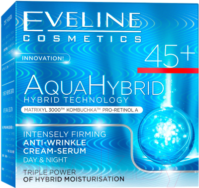 Крем для лица Eveline Cosmetics Aqua Hybrid регенерирующий против морщин 45+ (50мл)