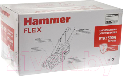 Газонокосилка электрическая Hammer Flex ETK1500A