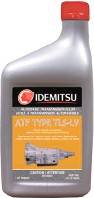 Трансмиссионное масло Idemitsu ATF Type TLS-LV / 10114042B (946мл)