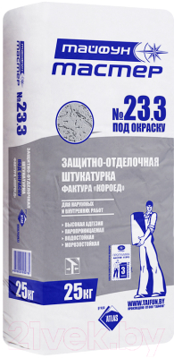 

Штукатурка Тайфун, Мастер №23.3 фактура короед