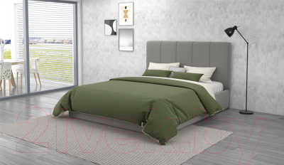 Двуспальная кровать Sofos Джессика тип A с ПМ 160x200 (Amigo Grey)
